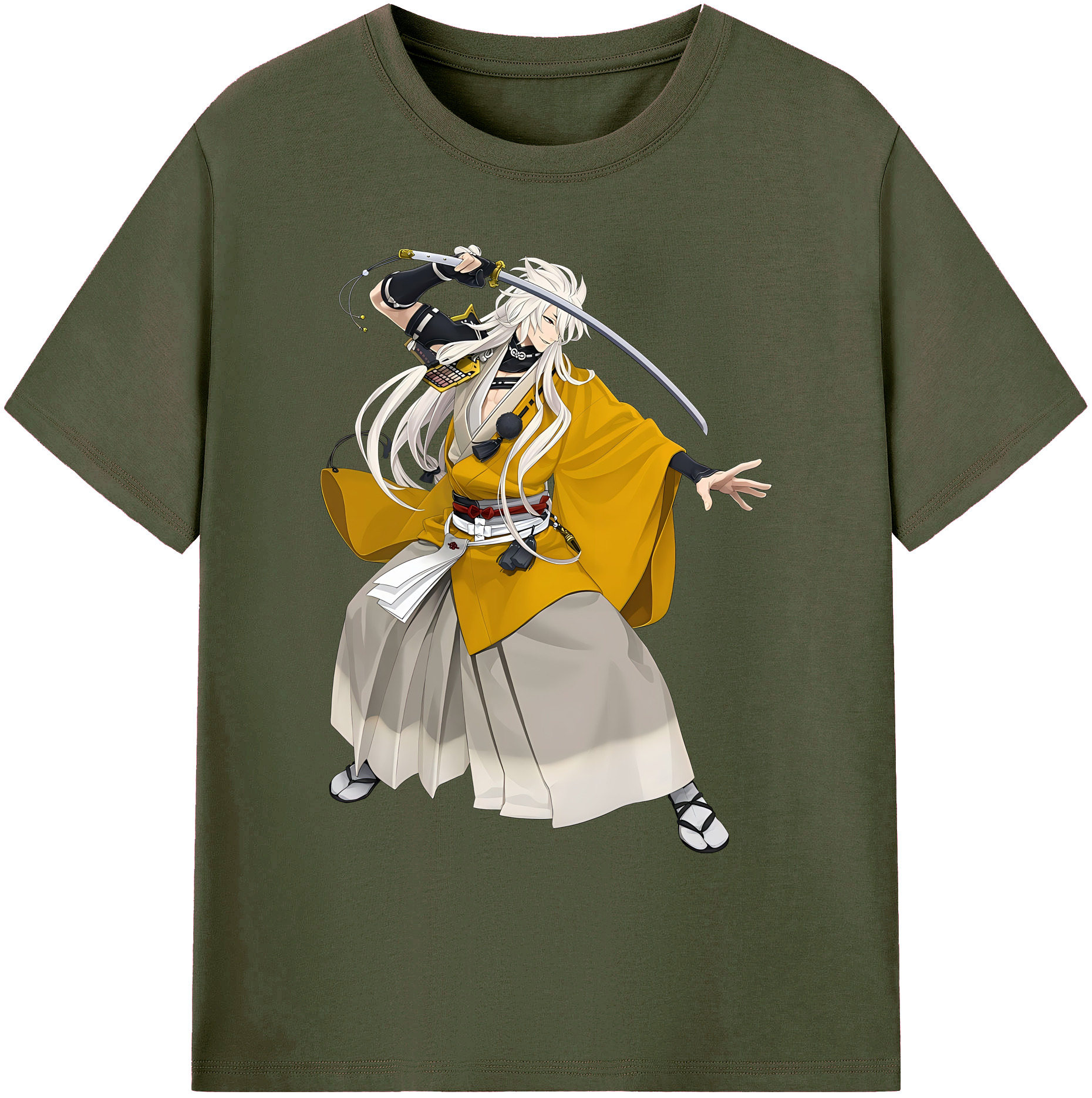 （画像用） 刀剣乱舞 Touken Ranbu 綿100％ メンズ半袖Tシャツ｜肌触りやわらか＆通気性